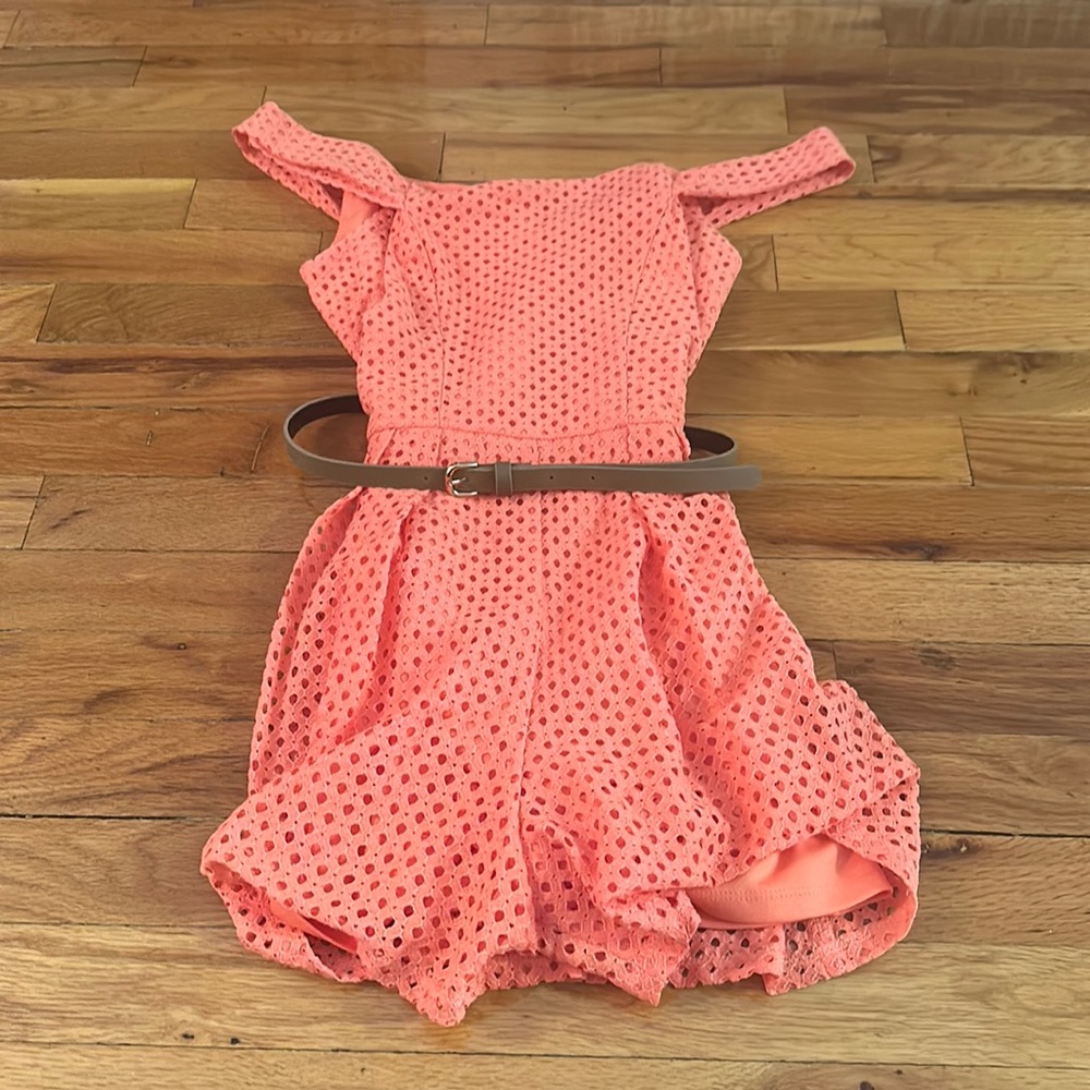 Light Colored Dress/Romper with Short Cutout